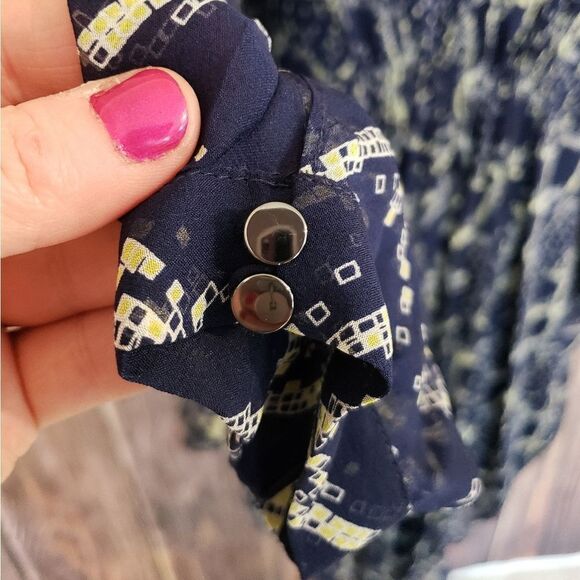 100% Silk DVF Snake Check Midnight Dress - Picture 2 of 15